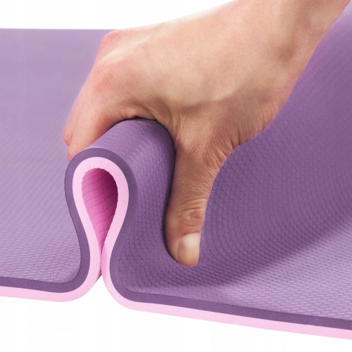 Мат для фитнеса  4FIZJO TPE 180 x 60 x 0.6 см Violet/Pink - фото №8